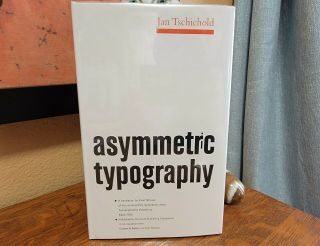 1967 Asymmetric Typography By Jan Tschichold - 1st English Translation Hardcover