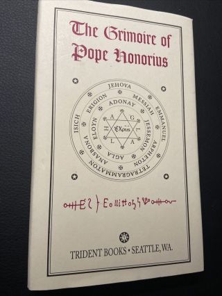The Grimoire Of Pope Honorius Trident Books Occult