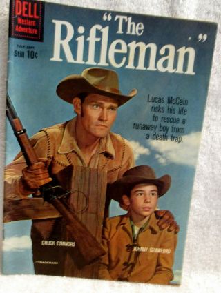Vintage 1960 Dell Comic Book - - " The Rifleman "