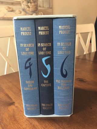 Marcel Proust In Search Of Lost Time Folio Society Set Volumes 4,  5,  And 6 Only