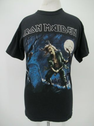 M7197 Vtg Iron Maiden Heavy Metal Band Women 