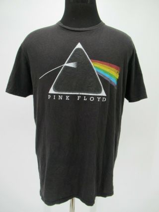 M7157 Vtg Pink Floyd Dark Side Of The Moon Logo Graphic Band T - Shirt Size Xl