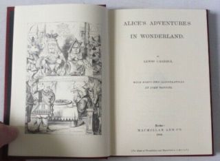 ALICE ' S ADVENTURES IN WONDERLAND Lewis Carroll facsimile of 1st edition - N01 2