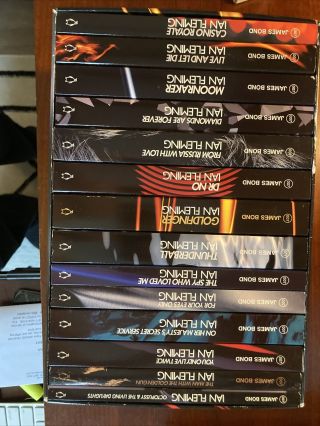 Pre Owned James Bond 007 Ian Fleming 14 Paperback Collector’s Box Set By Penguin