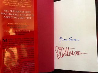Bill Clinton James Patterson Signed Book The Presidents Daughter Signed In Blue