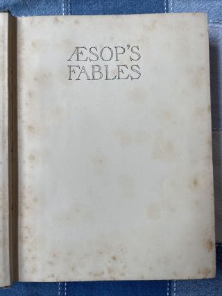 Aesop ' s Fables Arthur Rackham 1912 1st ed w 13 ill 3