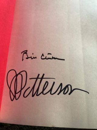 Bill Clinton James Patterson Hand Signed Book The Presidents Daughter.  Look