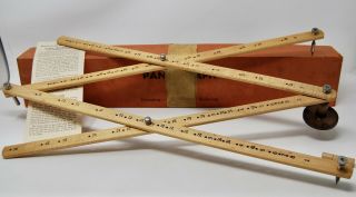 Vintage Pantograph Enlarger Reducer Drafting Tracing Drawing Ruler Art Wooden
