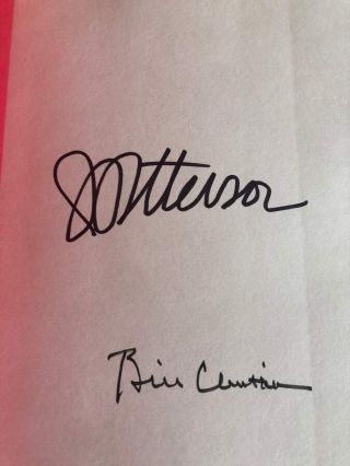 Bill Clinton James Patterson Signed Book The Presidents Daughter Autographed