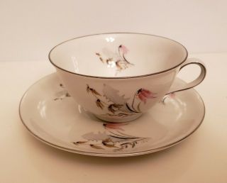 Vintage Royal Duchess Fine Bone China Teacup And Saucer Set Bavaria Germany