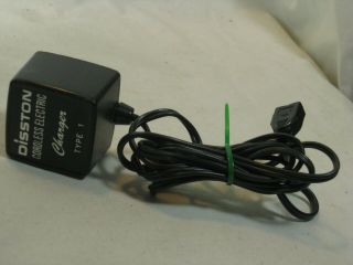 vintage Disston Cordless Electric Charger Type 1 power supply 2 - 1346 5.  8 VDC 3