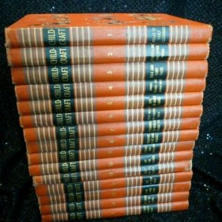 1954 Child Craft Hardcover Book Set Volumes 1 - 15