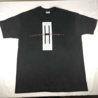 Vintage Harvard University Black T Shirt Champion Tag Size Xx - Large 2xl