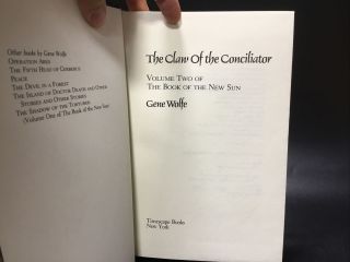 The Claw of the Conciliator - Gene Wolfe [Timescape Books 1981] HC Fantasy 2