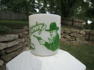 Vintage Hopalong Cassidy Mug With Green Ink