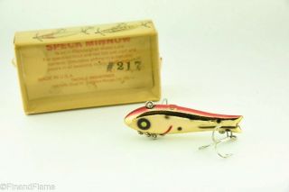Vintage Tackle Industries Speck Minnow Antique Fishing Lure Tj10