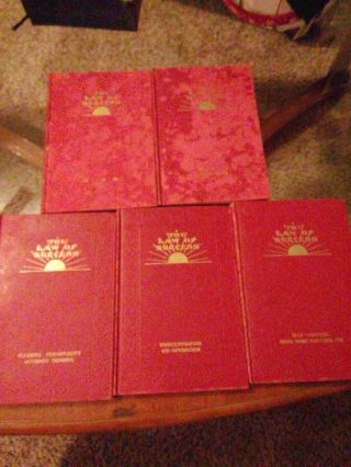 The Law Of Success By Napoleon Hill 1954,  5 Volumes 1,  4,  5,  6,  7