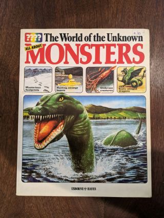 1978 The World Of The Unknown All About Monsters,  Usborne Hayes,  Miller,  Rigby