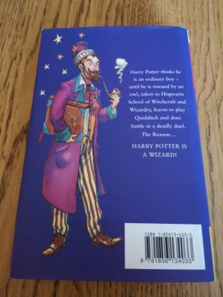 Harry Potter And The Philosopher’s Stone J K Rowling First Edition H/B book 6th 2