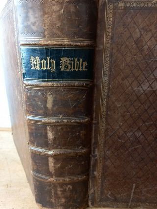 Antique Douay Bible - The Holy Bible Douay Rheims Old And Testament 1850
