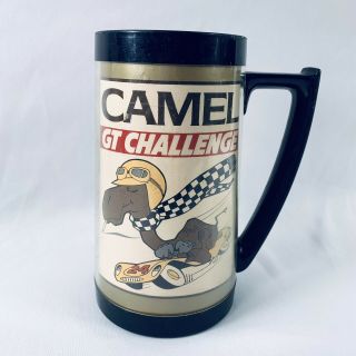 Vintage Camel Gt Challenge Thermo - Serv Plastic Mug 9 Division Of Westbend Usa