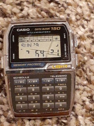Vintage Casio Dbc - 1500 Data Bank 150 Digital Calculator Mod.  1477