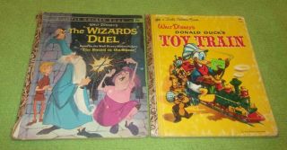 2 Vintage Walt Disney Hardcover Books The Wizard 