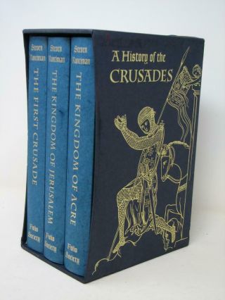 Folio Society A History Of The Crusades Steven Runciman 3 Volume Set Slipcase