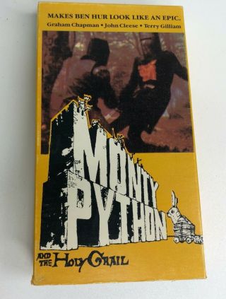 Monty Python And The Holy Grail (vhs,  1986) Early Vintage Interglobal Video