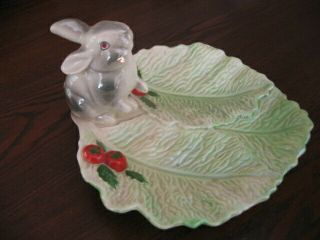 Vintage Wembley Ware Rabbit On Lettuce Leaf A/f