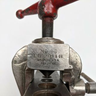 Vintage E.  Edelmann & Co Copper Tube Pipe Flaring Plumbing Tool 96 USA 3/16 - 3/4 2