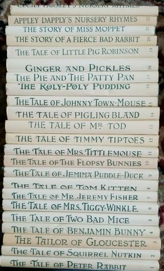 Complete Set 23 Beatrix Potter " The Tale Of.  " Hardcover Books W/ Dust Jackets