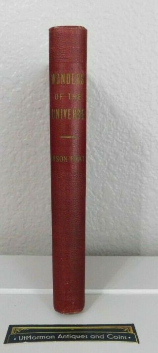 1937 Wonders Of The Universe By Orson Pratt Astronomy Key To The Universe