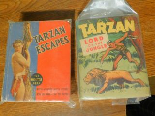 Tarzan Big Little Books " Tarzan Escapes " & " Tarzan Lord Of The Jungle "