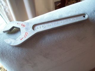 Vintage Sav A Nut Propane Safety Wrench Usa Pat No.  5303619