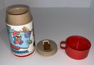 Vintage 1988 Nintendo Mario Bros.  Thermos Only No Lunchbox By Aladdin