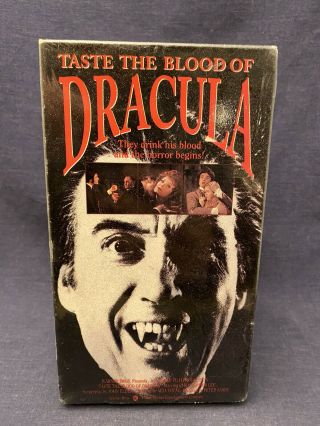 Vhs Tape Taste The Blood Of Dracula 1993 Horror Vintage Rare