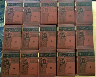 Charles Dickens Complete 15 - Volume Set Hurst & Co.  C1900 Illustrated
