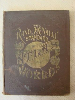1886 Rand,  McNally Standard Atlas Of The World.  11.  5 
