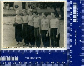Vintage Ussr Photo Woman Sport Olympiad Team