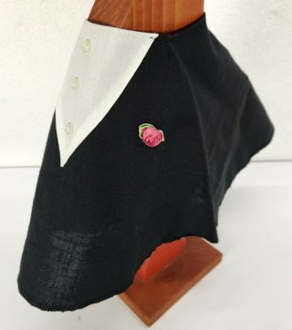 Goose Geese Clothes Wedding Groom Black Outfit Tuxedo Floral Pin Vintage