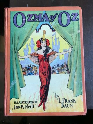 Ozma Of Oz By L.  Frank Baum Hc C,  1907 With Many B&w Illustrations