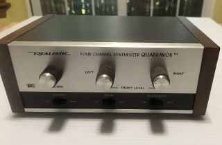 Vintage Realistic Quatravox Four Channel Synthesizer Radio Shack Tandy