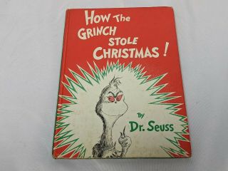 1957 How The Grinch Stole Christmas Dr.  Suess 1st First Edition Random House Hc