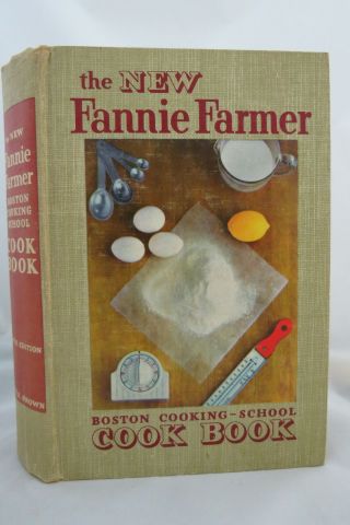 The Fannie Farmer Boston Cooking - School Cookbook 1st Print Of 1951 Ed
