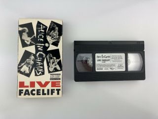 Vintage 1991 Alice In Chains - Live Facelift - Vhs Tape Grunge Nirvana