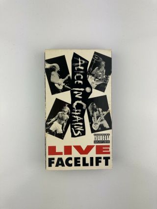 Vintage 1991 Alice In Chains - Live Facelift - VHS Tape Grunge Nirvana 2