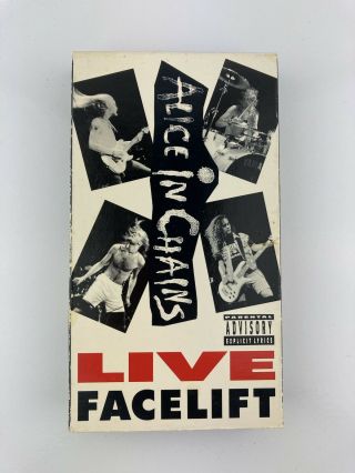 Vintage 1991 Alice In Chains - Live Facelift - VHS Tape Grunge Nirvana 3