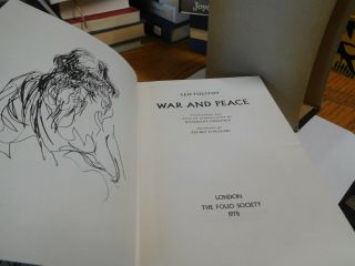 Folio Society Tolstoy,  War And Peace,  1978 Single Volume edition VG HC w Slipcase 2