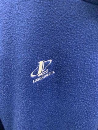 Los Angeles Rams Vintage Fleece Pullover XL Blue 1/4 Zip Logo Athletics Pro Line 3